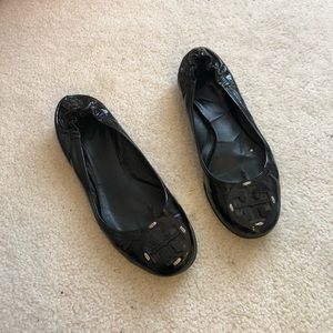 [Tory Burch] black patent flats